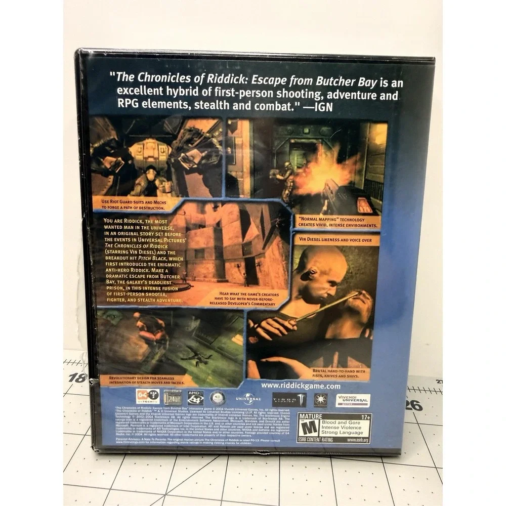 The Chronicles of Riddick Escape from‎ Butcher Bay Developer's Cut PC 2004 New